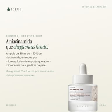 SKIN1004 Niacinamide 10 Boosting Shot Ampoule · Ampola Clareadora · 30 ml